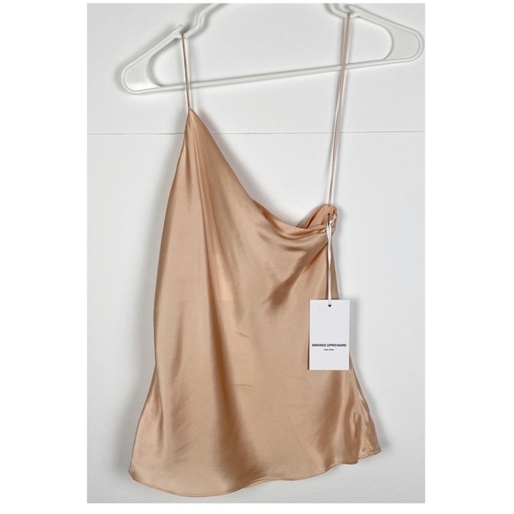 Amanda Uprichard Arly Top Silk One Shoulder Size XS - Picture 9 of 9
